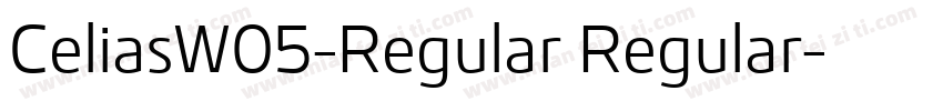 CeliasW05-Regular Regular字体转换